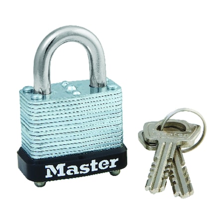 Master Lock Master Lock 1-1/16 in. H X 1-1/8 in. W Laminated Steel Warded Locking Exterior Padlock 105D
